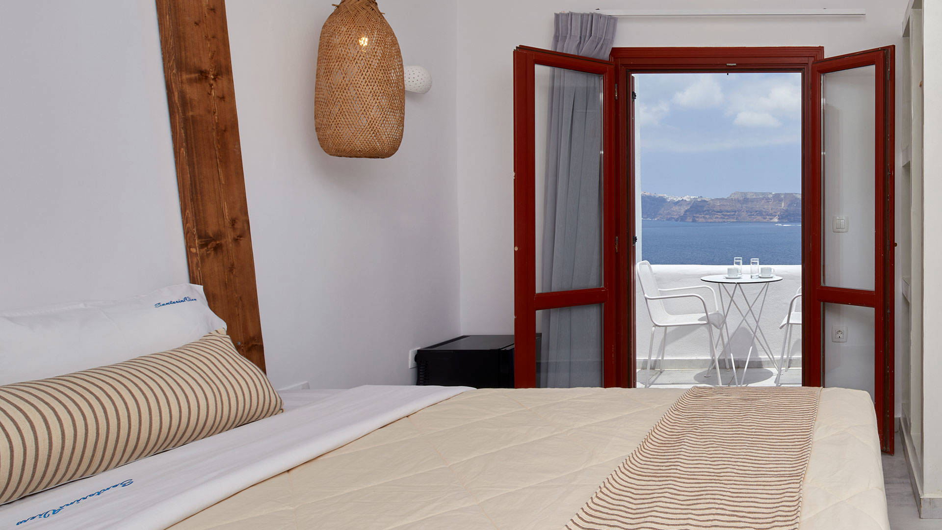 
Santorini View Hotel bedroom with sea view